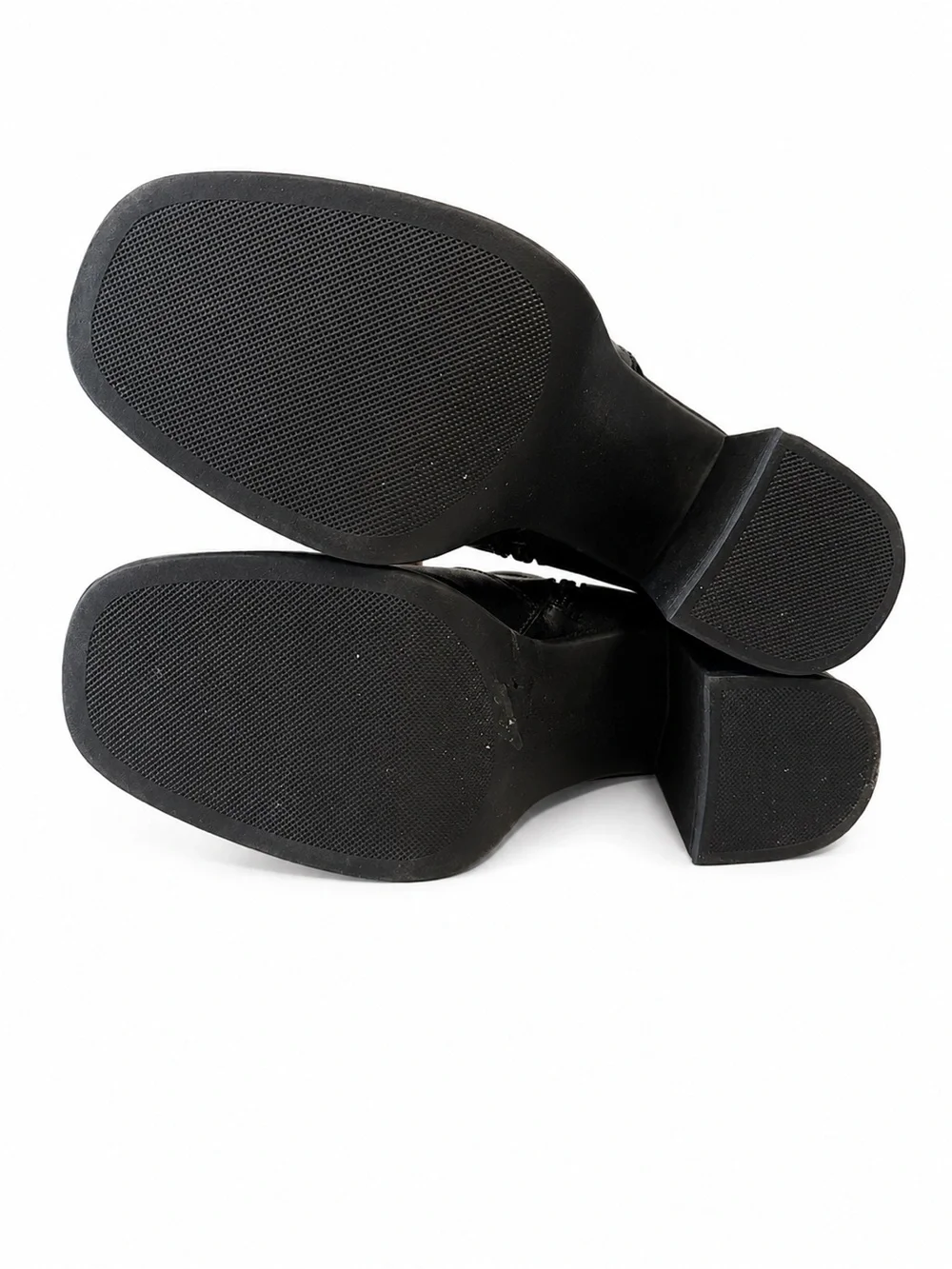 Steve Madden Black Platform Zip Ankle Boots - Women